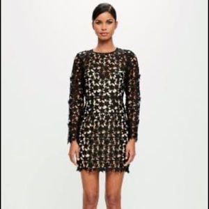 MISSGUIDED dress star lace appliqué - size 0, brand new with tags